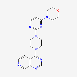 4-[2-(4-{Pyrido[3,4-d]pyrimidin-4-yl}piperazin-1-yl)pyrimidin-4-yl]morpholine