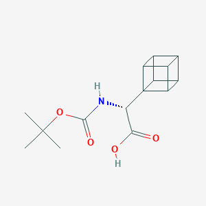 (2R)-2-(tert-butoxycarbonylamino)-2-cuban-1-yl-acetic acid