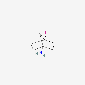 molecular formula C7H12FN B12277045 4-Fluorobicyclo[2.2.1]heptan-1-amine CAS No. 84553-48-0