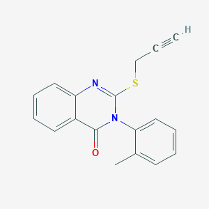 3-(2-Methylphenyl)-2-(prop-2-yn-1-ylsulfanyl)-3,4-dihydroquinazolin-4-one