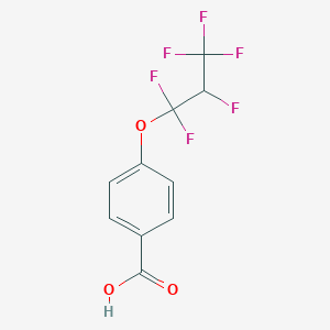 molecular formula C10H6F6O3 B1227706 4-(1,1,2,3,3,3-六氟丙氧基)苯甲酸 CAS No. 80397-17-7