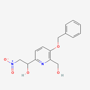 2-Hydroxymethyl-3-benzylhydroxyl-6-(2'-nitro-1'-hydroxy)ethyl pyridine