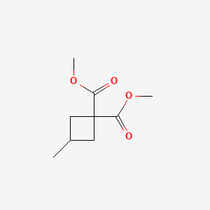 molecular formula C9H14O4 B12277145 1,1-Dimethyl 3-methylcyclobutane-1,1-dicarboxylate 