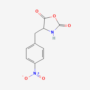 molecular formula C10H8N2O5 B12277148 4-(4-Nitrobenzyl)oxazolidine-2,5-dione 