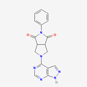 2-phenyl-5-{1H-pyrazolo[3,4-d]pyrimidin-4-yl}-octahydropyrrolo[3,4-c]pyrrole-1,3-dione