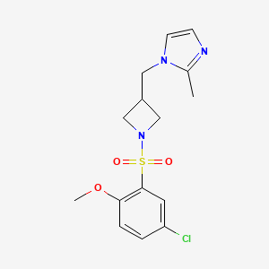 1-{[1-(5-chloro-2-methoxybenzenesulfonyl)azetidin-3-yl]methyl}-2-methyl-1H-imidazole