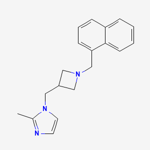 2-methyl-1-({1-[(naphthalen-1-yl)methyl]azetidin-3-yl}methyl)-1H-imidazole