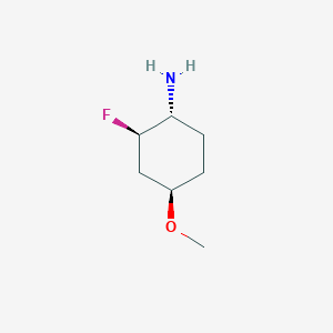 molecular formula C7H14FNO B12277295 (1R,2R,4R)-2-fluoro-4-methoxy-cyclohexanamine 