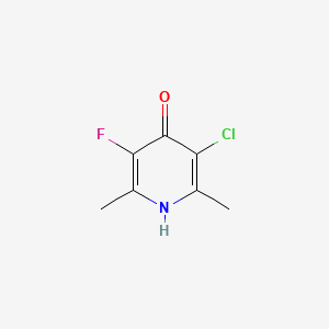 molecular formula C7H7ClFNO B1227731 3-Fluoro-5-chloro-2,6-dimethyl-4-pyridinol CAS No. 40487-95-4