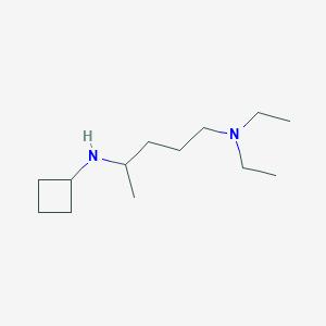 molecular formula C13H28N2 B12277312 N-[5-(diethylamino)pentan-2-yl]cyclobutanamine 