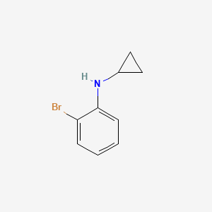 molecular formula C9H10BrN B12277337 2-bromo-N-cyclopropylaniline 