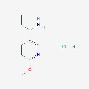 1-(6-Methoxypyridin-3-yl)propan-1-amine;hydrochloride