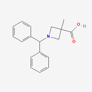 1-(Diphenylmethyl)-3-methylazetidine-3-carboxylic acid