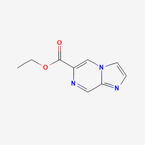 molecular formula C9H9N3O2 B12277363 Ethyl imidazo[1,2-a]pyrazine-6-carboxylate 