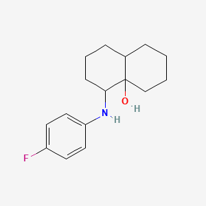 4-(4-fluoroanilino)-2,3,4,5,6,7,8,8a-octahydro-1H-naphthalen-4a-ol