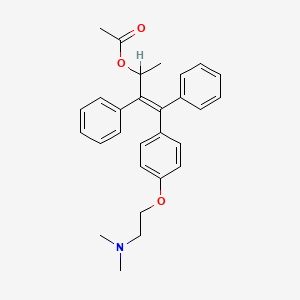 molecular formula C28H31NO3 B1227739 alpha-Acetoxytamoxifen CAS No. 205924-32-9