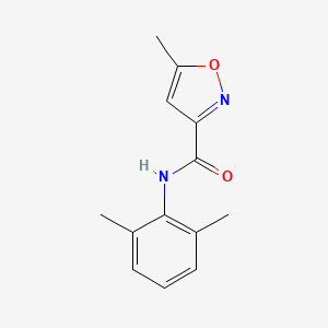 molecular formula C13H14N2O2 B1227741 N-(2,6-二甲苯基)-5-甲基-3-异恶唑甲酰胺 CAS No. 130402-91-4