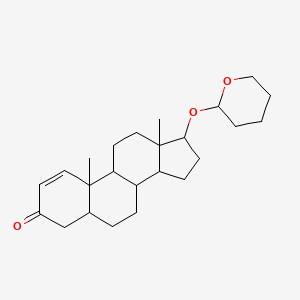 10,13-Dimethyl-17-(oxan-2-yloxy)-4,5,6,7,8,9,11,12,14,15,16,17-dodecahydrocyclopenta[a]phenanthren-3-one