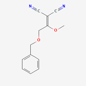 molecular formula C13H12N2O2 B12277426 2-(2-(Benzyloxy)-1-methoxyethylidene)malononitrile 