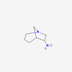 molecular formula C7H14N2 B12277446 1-Azabicyclo[3.2.1]octan-6-amine 