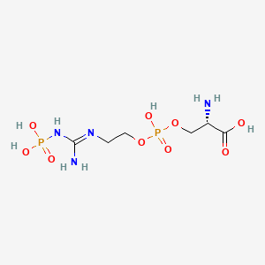 molecular formula C6H16N4O9P2 B1227746 N-磷酸-L-蚓精 CAS No. 25540-15-2