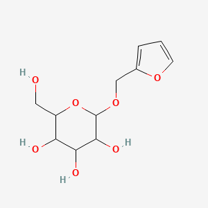 molecular formula C11H16O7 B12277470 2-(Furan-2-ylmethoxy)-6-(hydroxymethyl)oxane-3,4,5-triol 