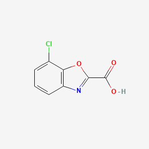 molecular formula C8H4ClNO3 B12277471 7-Chlorobenzo[d]oxazole-2-carboxylic acid 