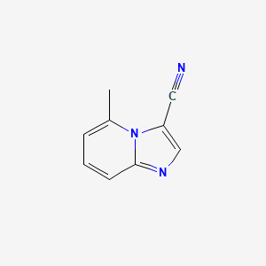 molecular formula C9H7N3 B12277477 5-Methylimidazo[1,2-a]pyridine-3-carbonitrile 