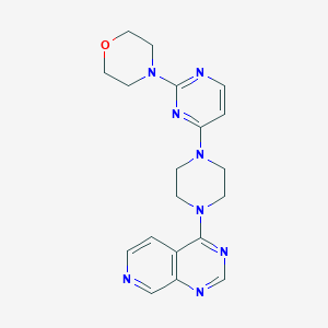 4-[4-(4-{Pyrido[3,4-d]pyrimidin-4-yl}piperazin-1-yl)pyrimidin-2-yl]morpholine