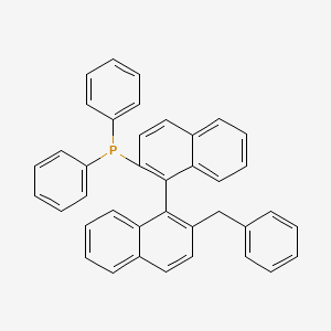 molecular formula C39H29P B12277480 (S)-[2'-Benzyl-[1,1'-binaphthalen]-2-yl]diphenylphosphine 