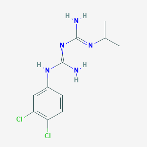 molecular formula C11H15Cl2N5 B122775 1-(3,4-二氯苯基)-5-异丙基双胍 CAS No. 537-21-3
