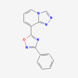 3-Phenyl-5-{[1,2,4]triazolo[4,3-a]pyridin-8-yl}-1,2,4-oxadiazole