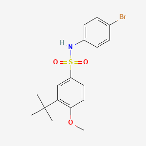 N-(4-bromophenyl)-3-tert-butyl-4-methoxybenzene-1-sulfonamide