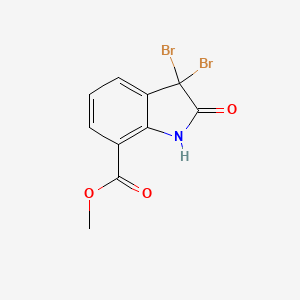 molecular formula C10H7Br2NO3 B12277537 Methyl 3,3-Dibromo-oxindole-7-carboxylate 