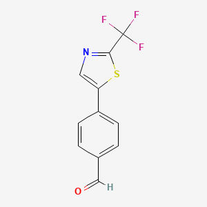 4-(2-(Trifluoromethyl)thiazol-5-yl)benzaldehyde