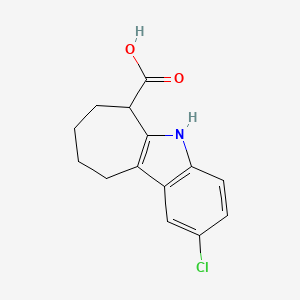 2-Chloro-5,6,7,8,9,10-hexahydro-cyclohepta[b]indole-6-carboxylic acid