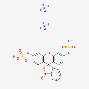 Diazanium;(3-oxo-6'-sulfooxyspiro[3a,7a-dihydro-2-benzofuran-1,9'-xanthene]-3'-yl) sulfate