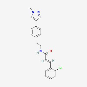 (2E)-3-(2-chlorophenyl)-N-{2-[4-(1-methyl-1H-pyrazol-4-yl)phenyl]ethyl}prop-2-enamide