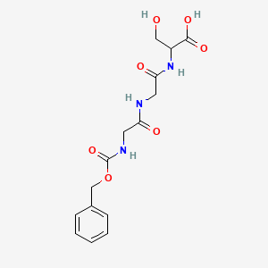 molecular formula C15H19N3O7 B12277619 Z-Gly-gly-ser-OH 