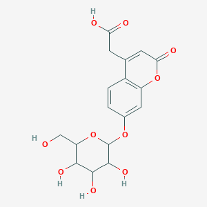 7-O-beta-D-Galactopyranosylcoumarin-4-acetic acid