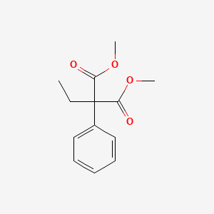 molecular formula C13H16O4 B12277642 Propanedioic acid, ethylphenyl-, dimethyl ester CAS No. 88253-95-6