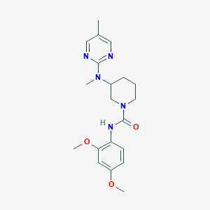 molecular formula C20H27N5O3 B12277676 N-(2,4-dimethoxyphenyl)-3-[methyl(5-methylpyrimidin-2-yl)amino]piperidine-1-carboxamide 