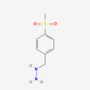 [[4-(Methylsulfonyl)phenyl]methyl]hydrazineHClsalt