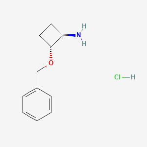 (1R,2R)-2-(benzyloxy)cyclobutan-1-amine hydrochloride