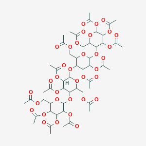 [4,5-diacetyloxy-3-[3,4-diacetyloxy-6-(acetyloxymethyl)-5-[3,4,5-triacetyloxy-6-(acetyloxymethyl)oxan-2-yl]oxyoxan-2-yl]oxy-6-[4,5,6-triacetyloxy-2-(acetyloxymethyl)oxan-3-yl]oxyoxan-2-yl]methyl acetate