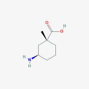 (1R,3R)-3-Amino-1-methylcyclohexane-1-carboxylic acid