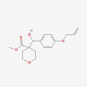 Methyl 4-[[4-(Allyloxy)phenyl](hydroxy)methyl]tetrahydropyran-4-carboxylate