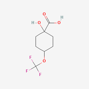 1-Hydroxy-4-(trifluoromethoxy)cyclohexanecarboxylic acid