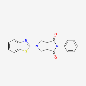 5-(4-Methyl-1,3-benzothiazol-2-yl)-2-phenyl-octahydropyrrolo[3,4-c]pyrrole-1,3-dione