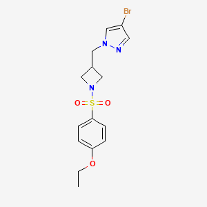 4-bromo-1-{[1-(4-ethoxybenzenesulfonyl)azetidin-3-yl]methyl}-1H-pyrazole